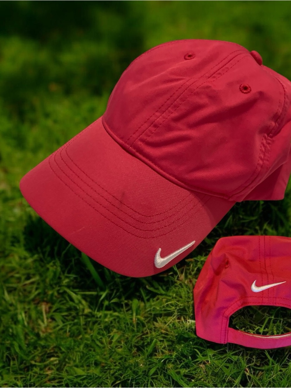 Nike Hot Pink Golf Baseball Cap with White Swoosh OS